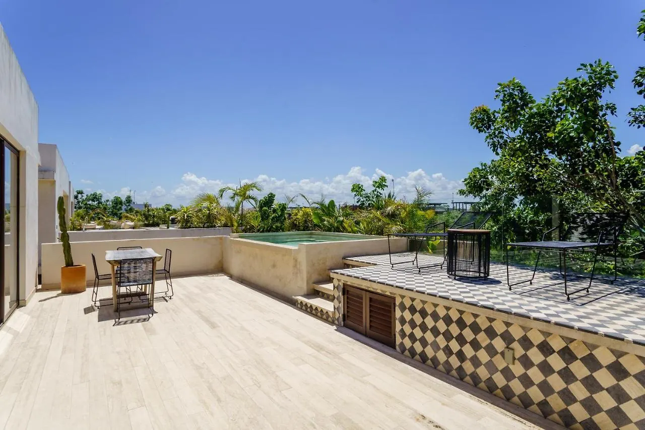 403 Stunning Rooftop Apartment For Couples W/Private Pool 图卢姆 墨西哥